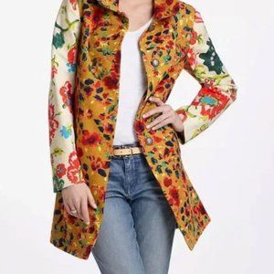 NWOT - Anthropologie Elevenses Leopardlily Jacket - Size 6P